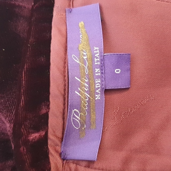 Ralph Lauren Purple Label Blended Silk Jair Velvet Cocktail Dress - Picture 6 of 16